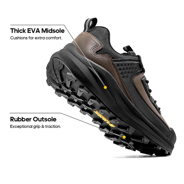 Non-Slip Waterproof Lightweight Hiking Shoes - DARK BROWN - 1